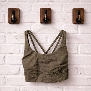 lululemon Energy Bra Ice Wash Moss Green